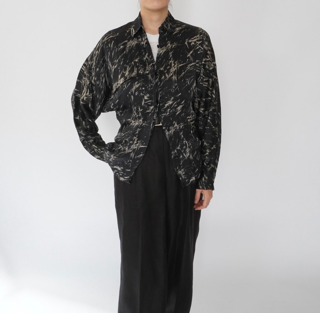 90s EURO Silk Design Shirt