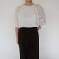 80s Cut Lace Design Blouse