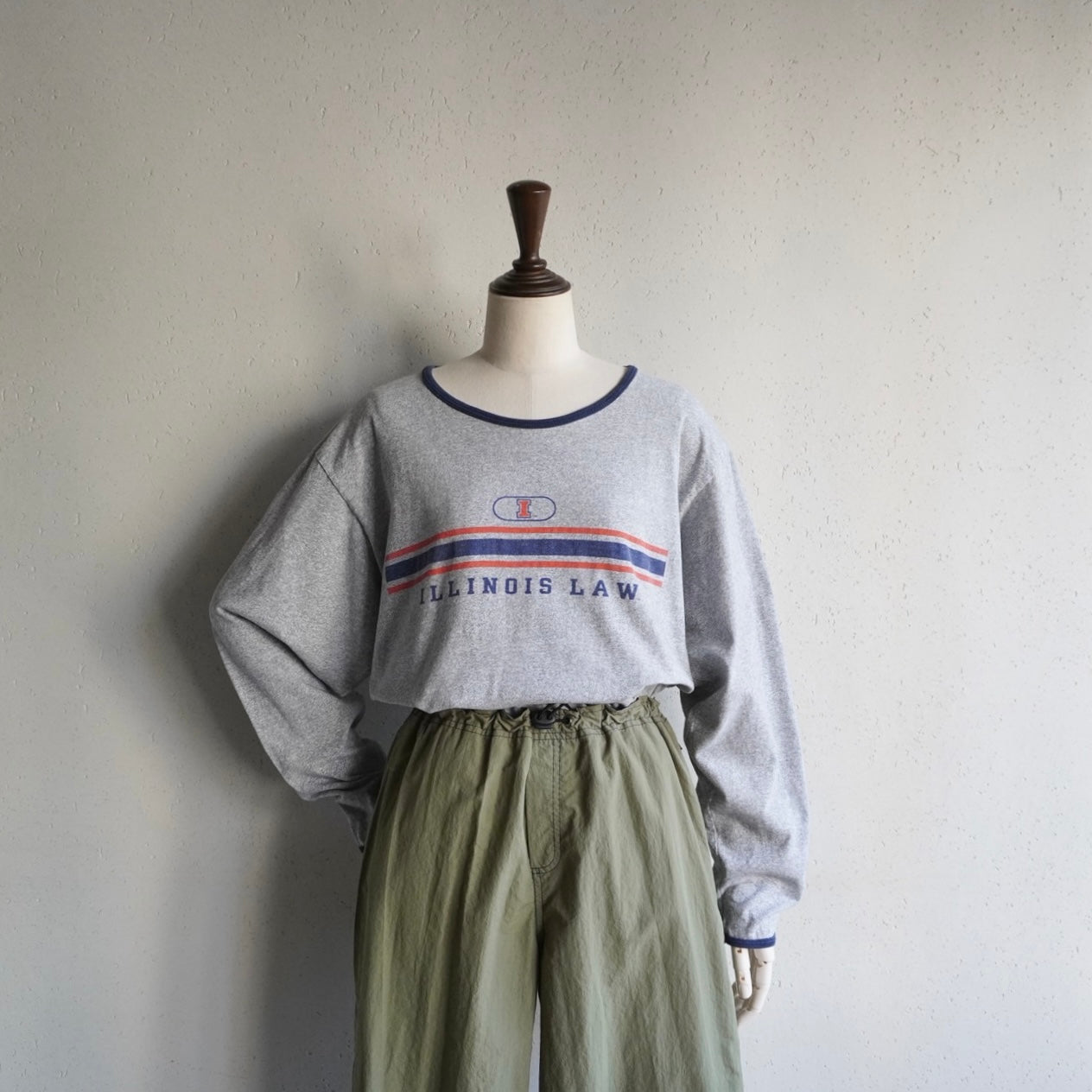 90s Printed Long T-shirt Made in USA