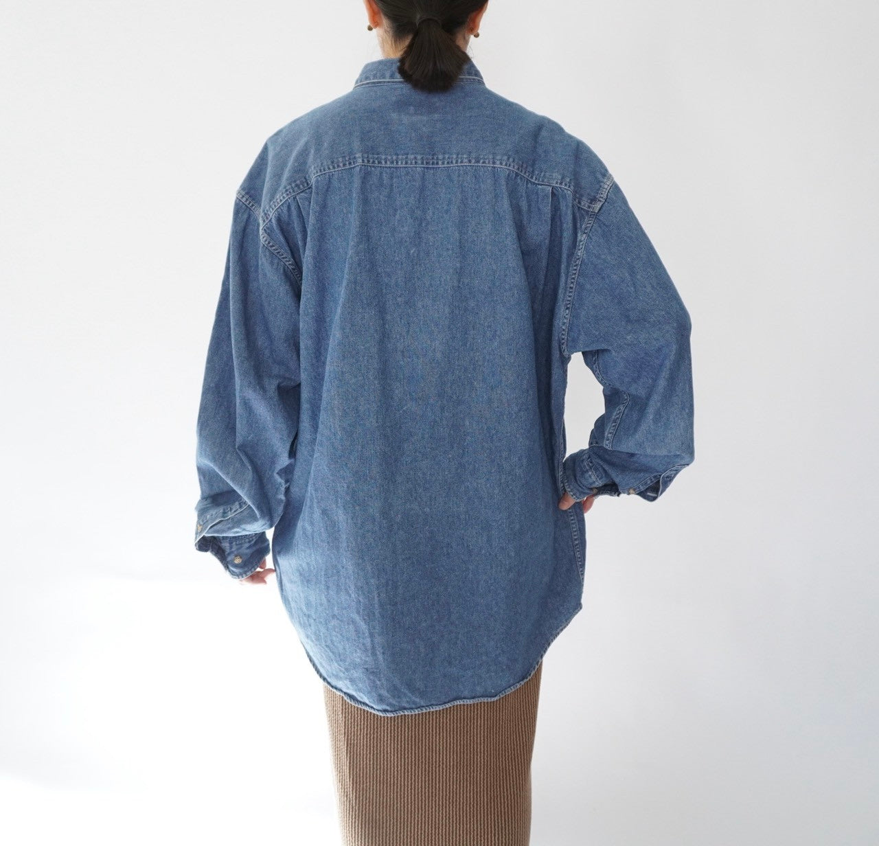 80s "BANANA REPUBLIC ”Safari & Travel" Denim Shirt