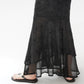 90s EURO Lace Design  Maxi Dress