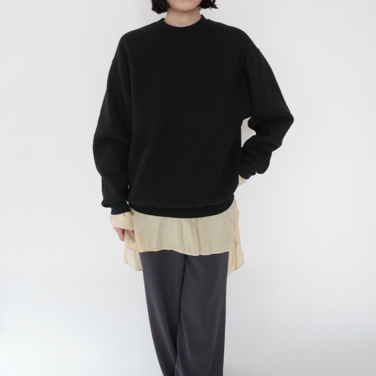 90s Black Sweater Made in USA
