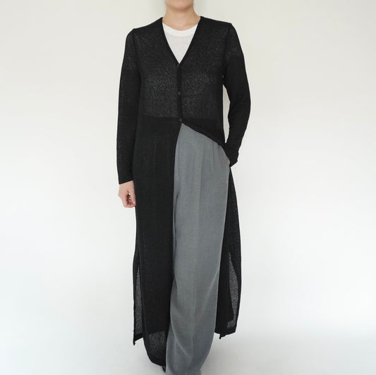 90s EURO Black Long Cardigan