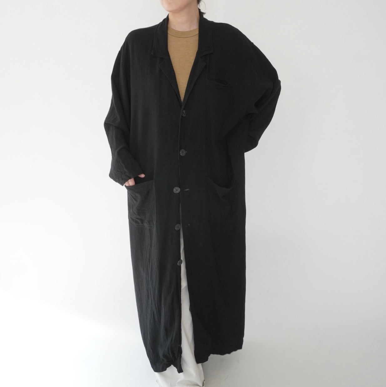90s Linen Coat