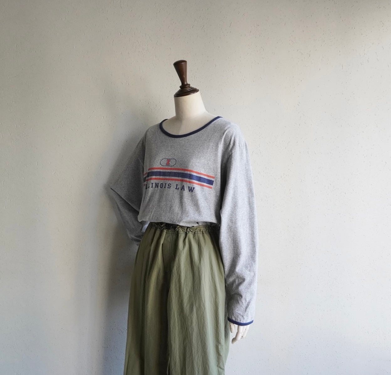 90s Printed Long T-shirt Made in USA