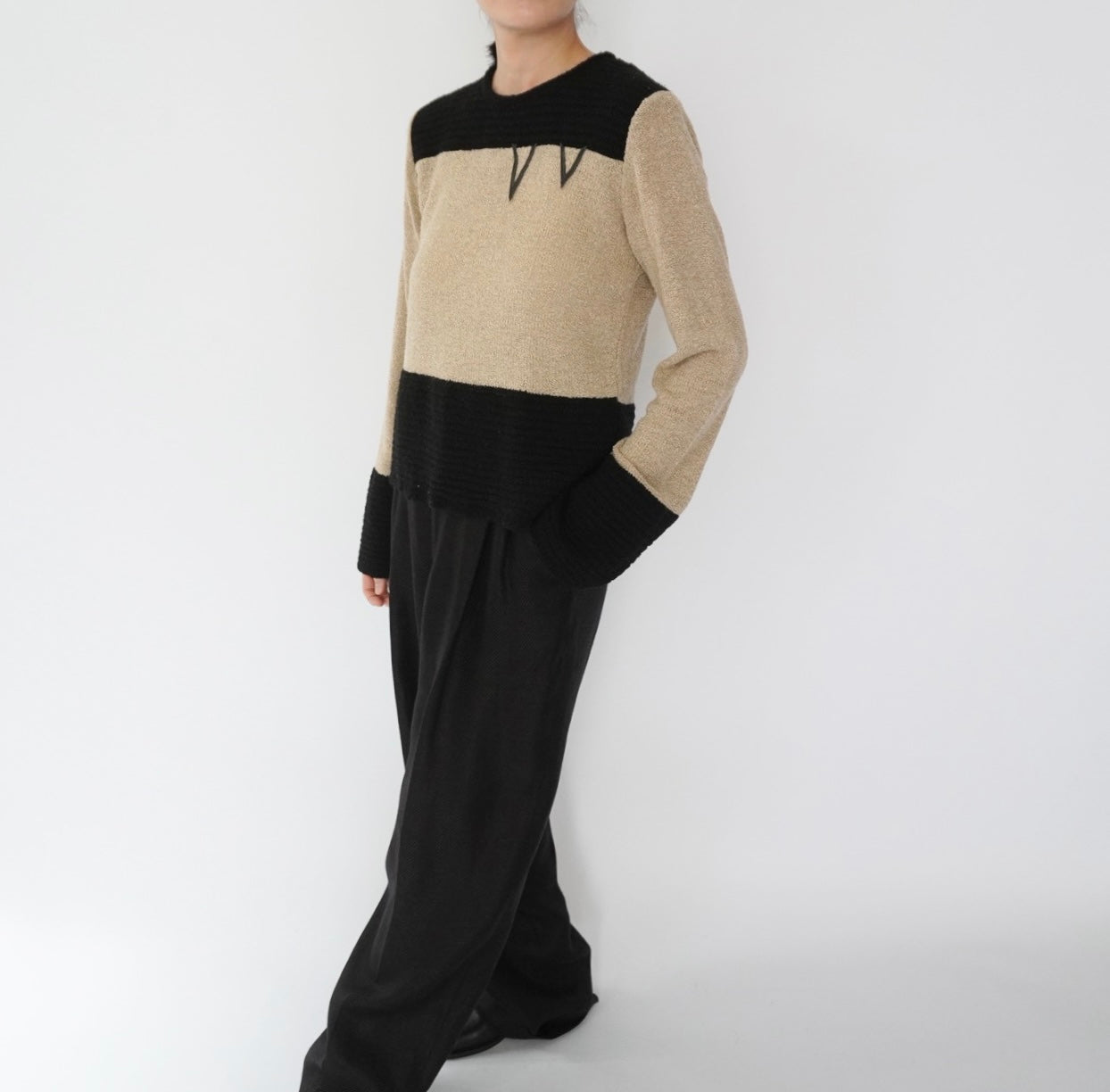 90s Two Tone Design Top