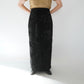 80s  Velour Maxi Skirt