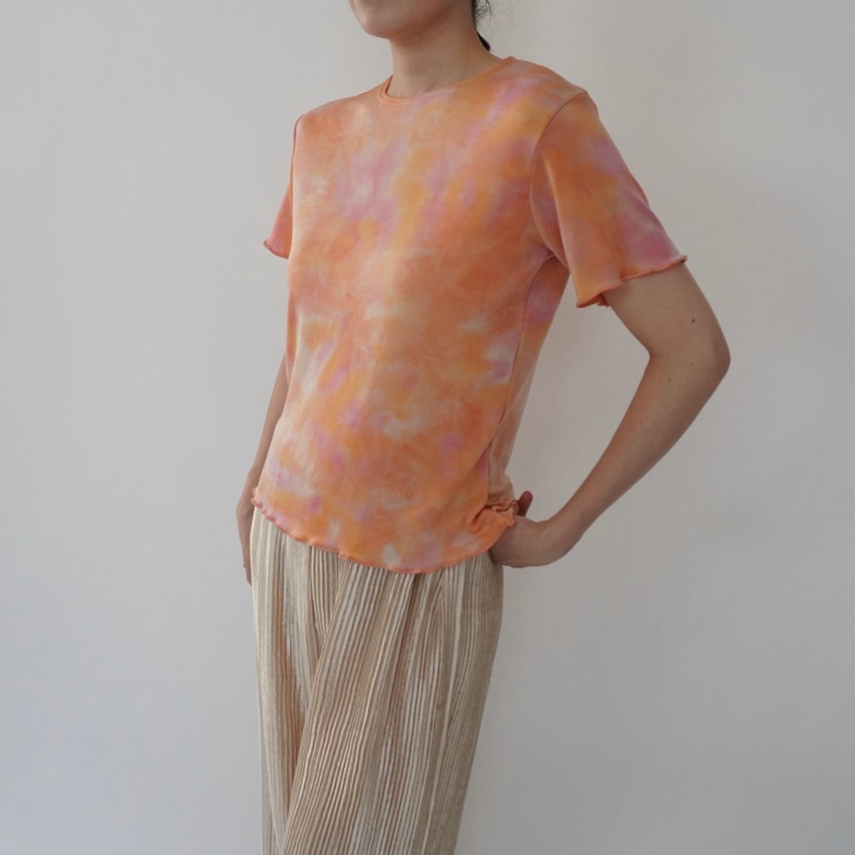 90s Tie Dye Top Made in Italy Dead Stock