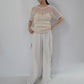 90s Linen Wide Pants