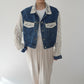 90s Crochet Denim Jacket
