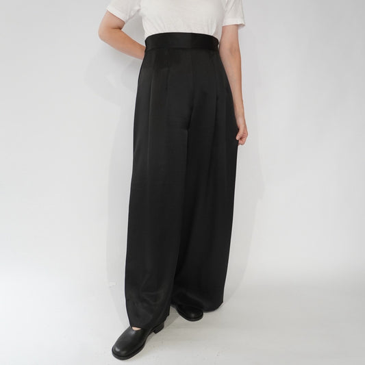 90s Black Wide Pants