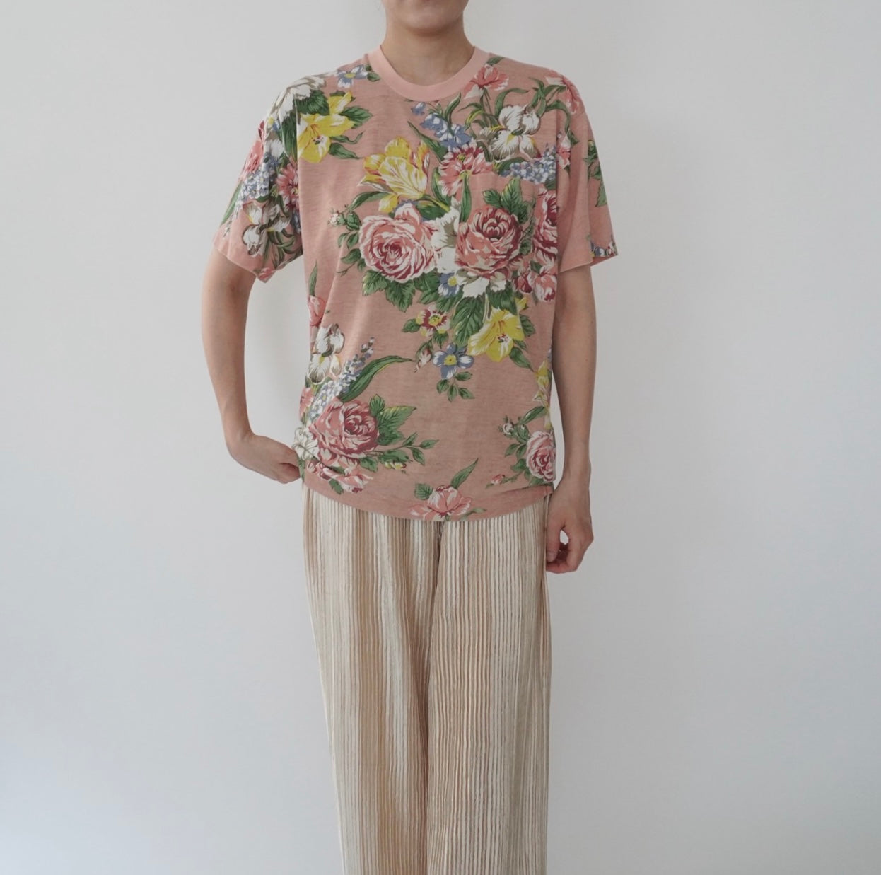 90s floral Printed T-shirt