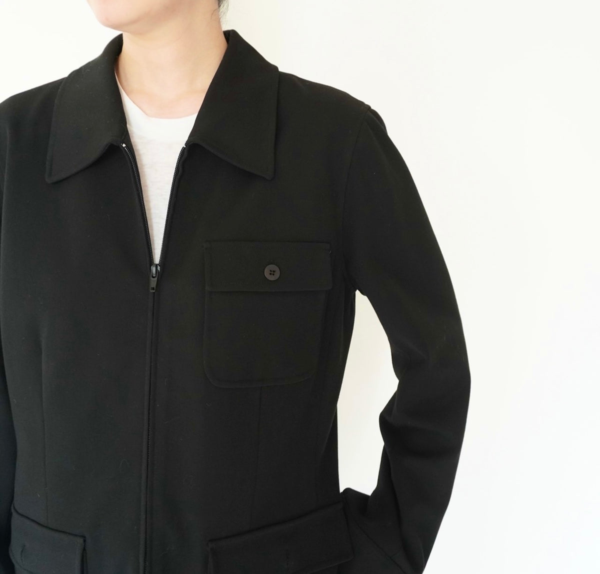 90s Black Design Jacket