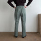 70s Green  Pattern pants