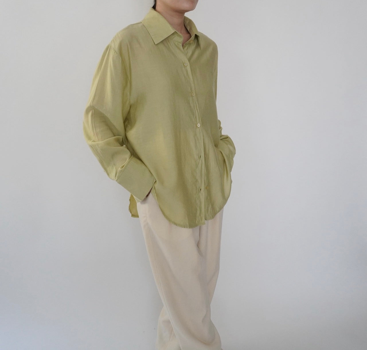 90s Light Green Shirt