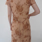 90s Printed Sheer  Maxi Dress