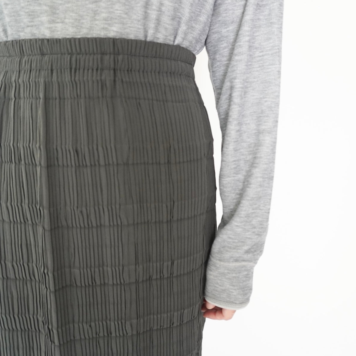 90s Pleated Maxi Skirt Made in USA