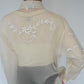 90s Embroidery Silk Shirt
