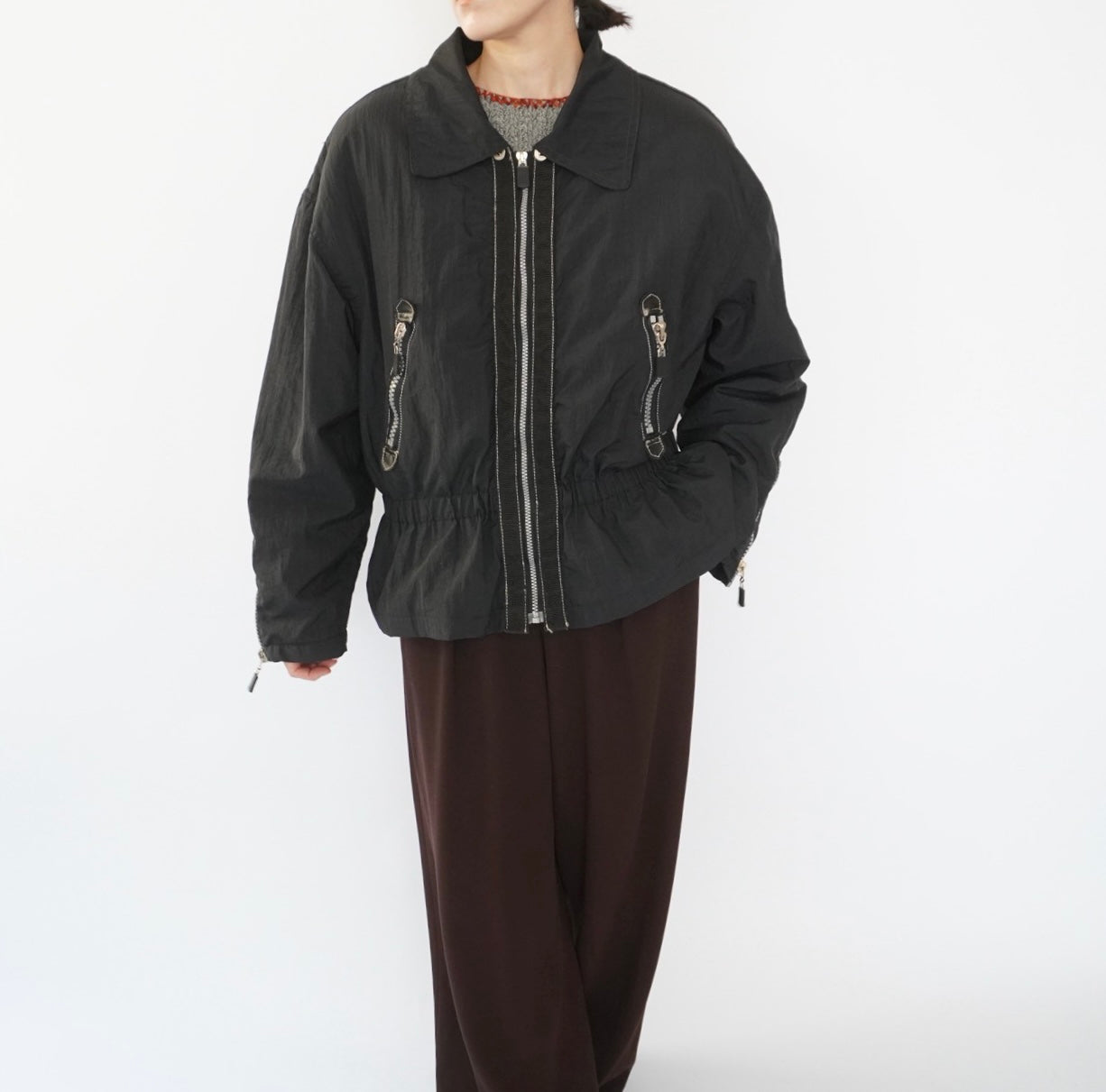 90s "Brandon Thomas" Black Design Jacket
