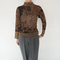 90s Pattern Sheer Top Made in USA