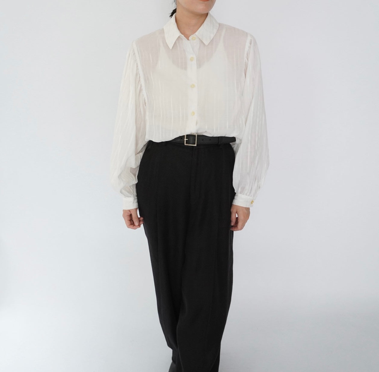 90s Sheer Shirt Made in Italy