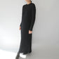 80s Black Knit Dress