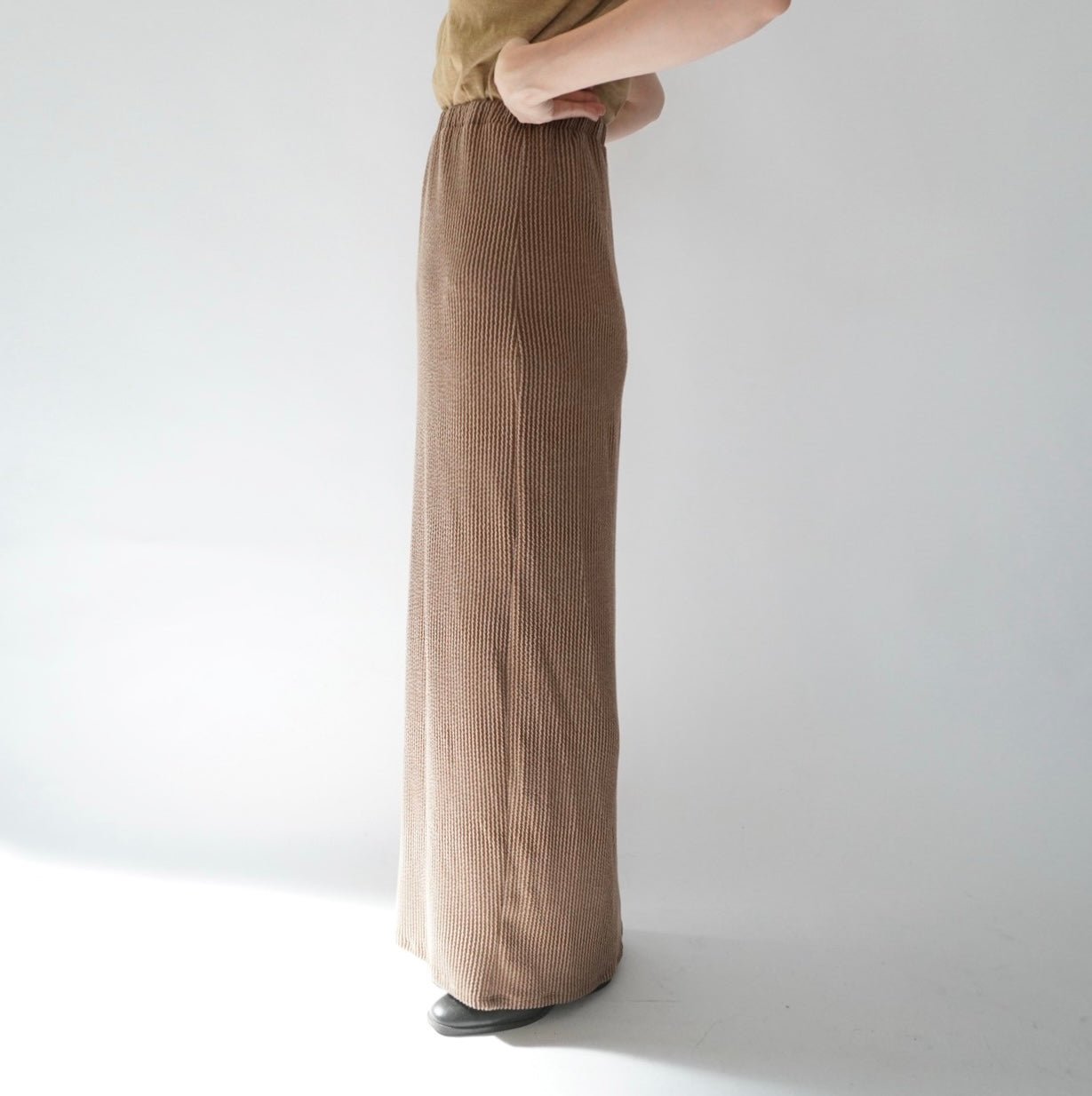 90s Ribbed Maxi Skirt