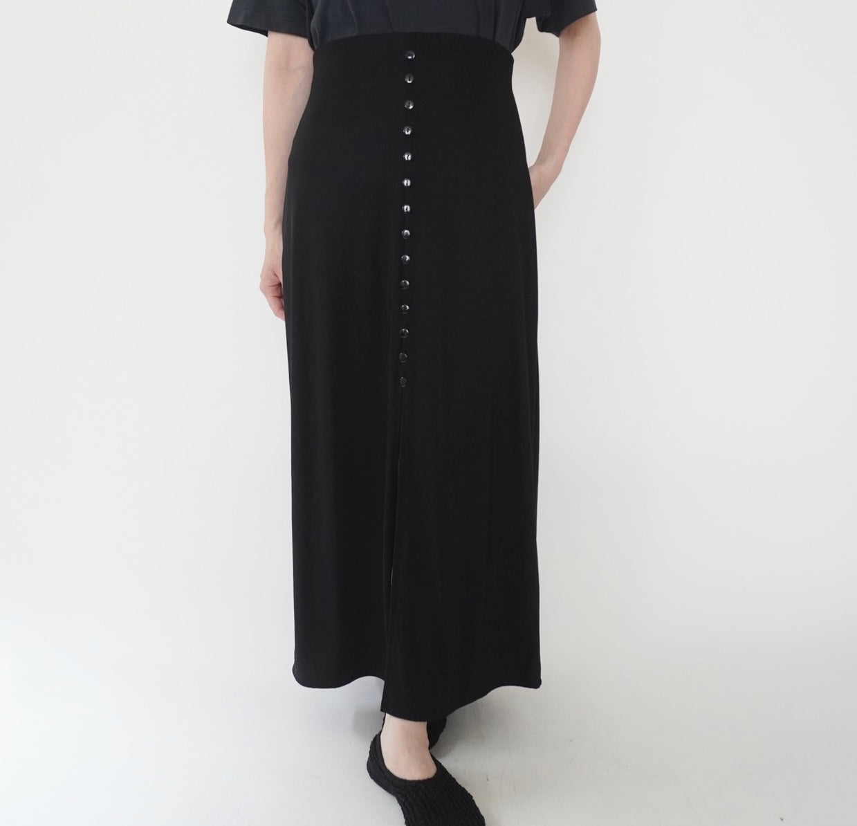 90s Black Skirt Made in USA