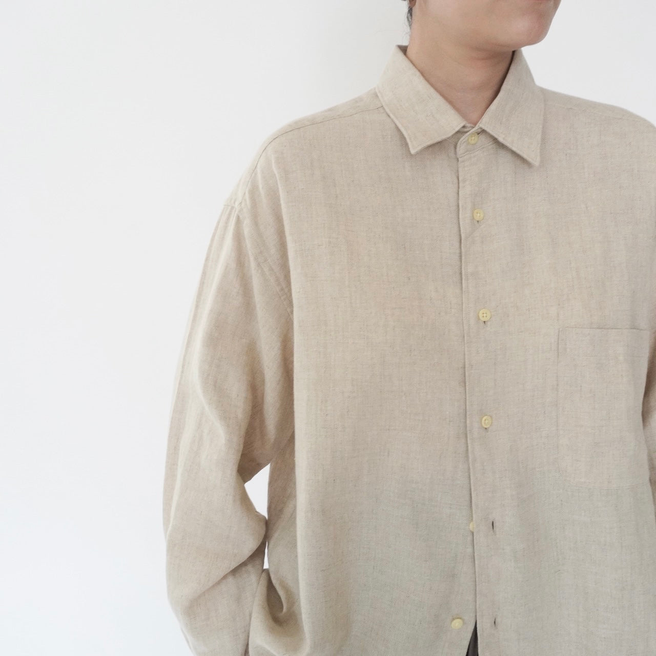 90s Cotton×Linen Shirt