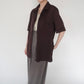 80s Brown Striped Shirt