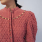 80s Embroidery Knit Cardigan