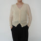 90s Ivory Knit Cardigan