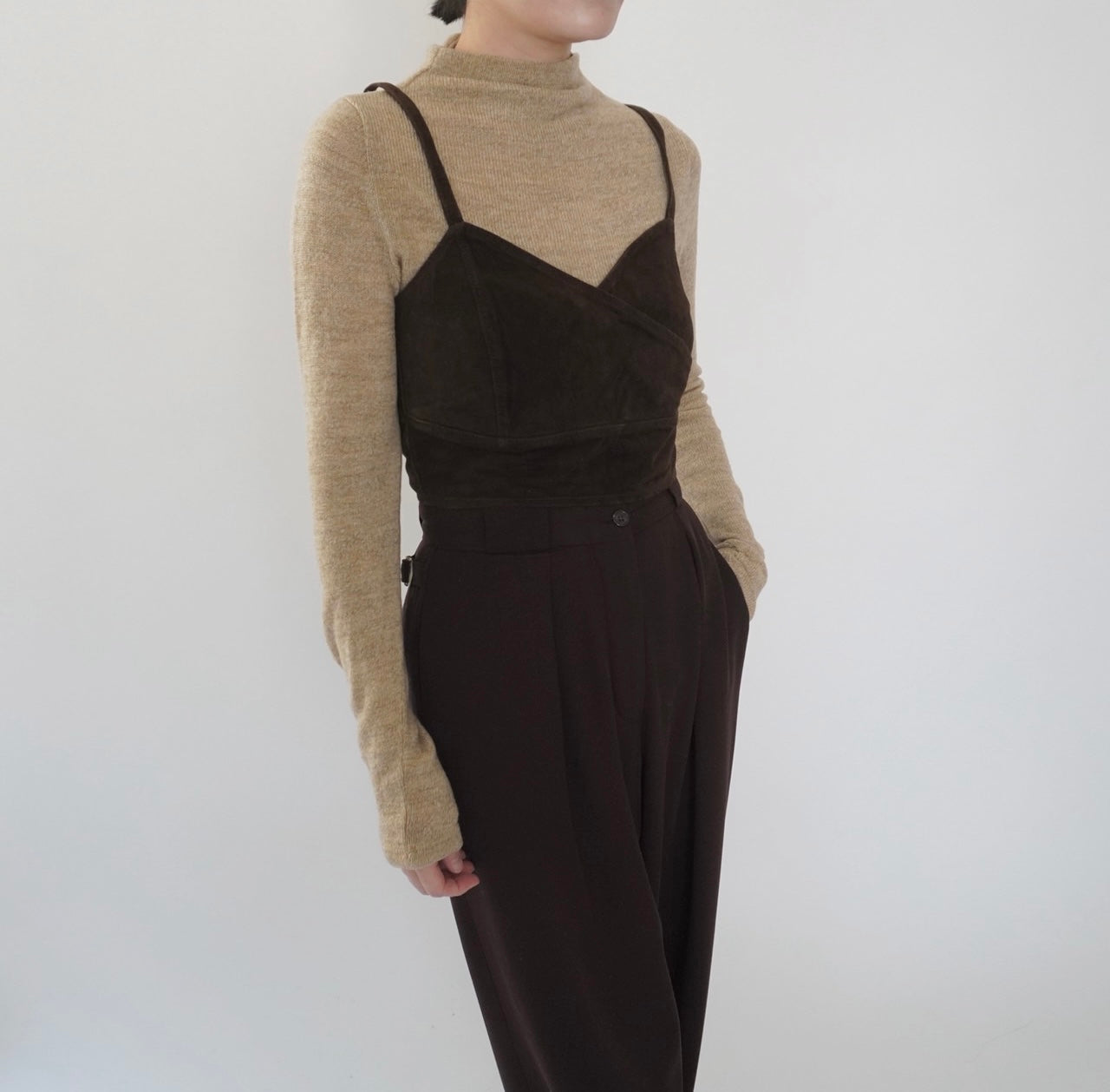 90s EURO Suede Camisole Top