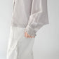 70s Hand Embroidery Silk Shirt Dead Stock