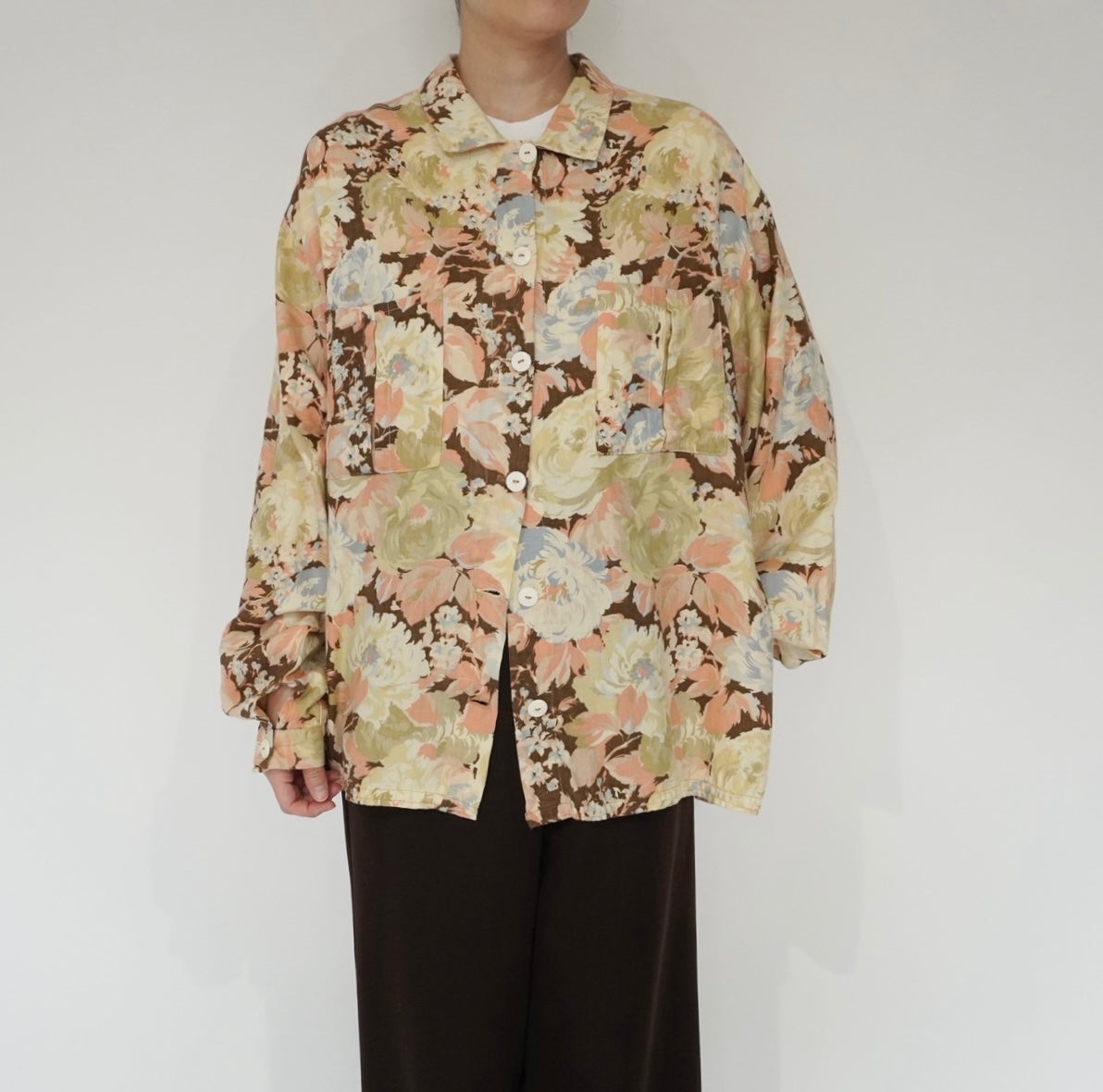 90s Flower Pattern Shirt