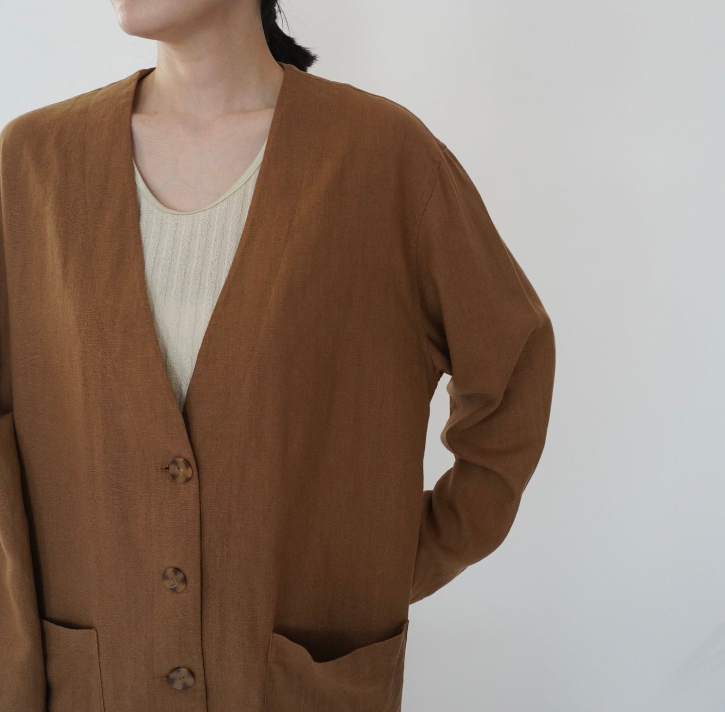 90s Design Linen Jacket