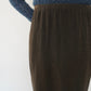 90s Asymmetry Design Ribbed Skirt