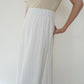 90s White Linen Skirt