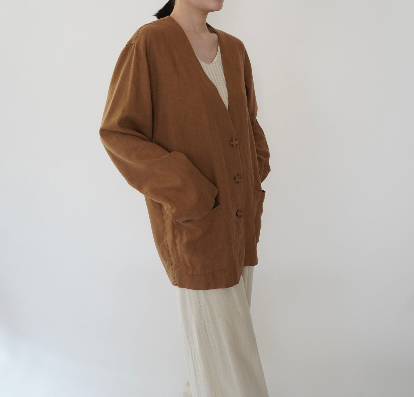 90s Design Linen Jacket