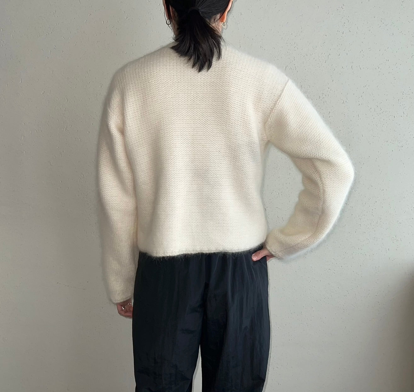 90s Angora Mohair Knit Cardigan Made in Spain
