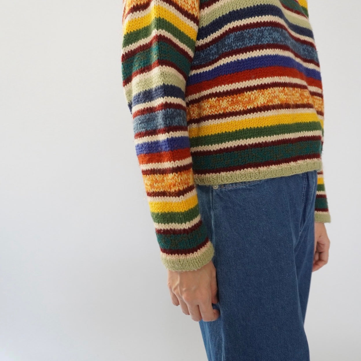 80s Multi Striped Knit
