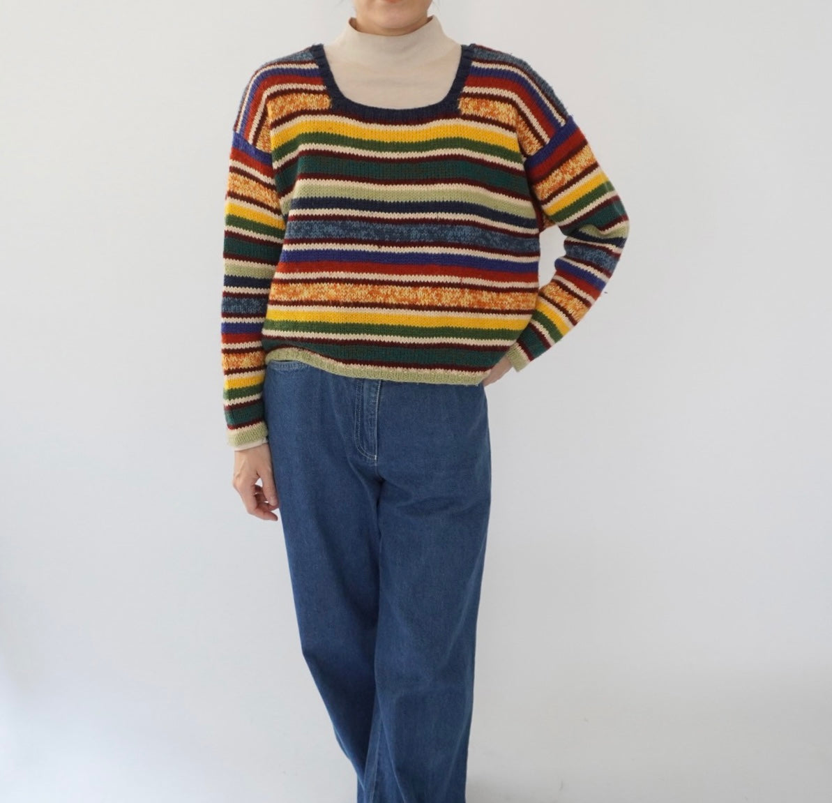 80s Multi Striped Knit