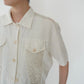 80s EURO Crochet Design Shirt