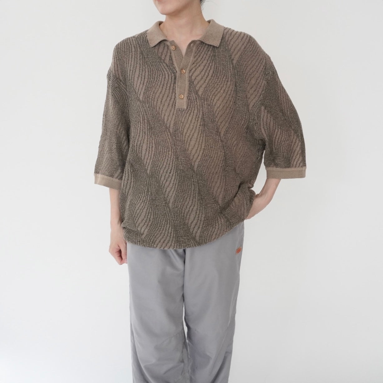 90s Pattern Top Made in USA