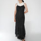 90s EURO Lace Design  Maxi Dress