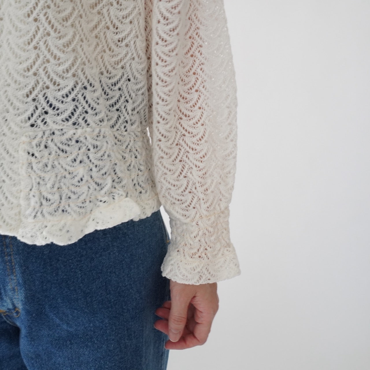 70s Lace Design Shirt