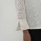 90s Cut Lace Shirt,Jacket Made in USA