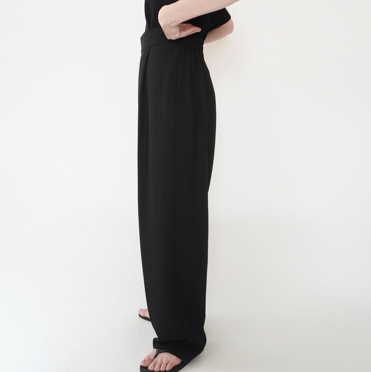 90s Black Wide Pants