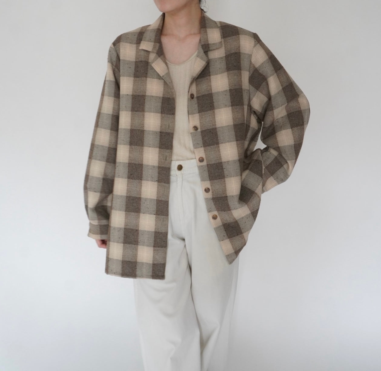 90s Plaid Shirt Jacket