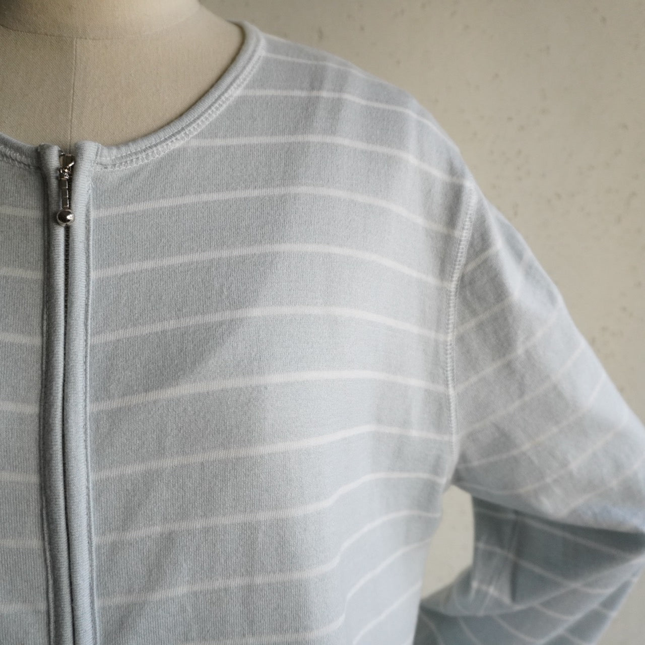 90s Striped Zip Top